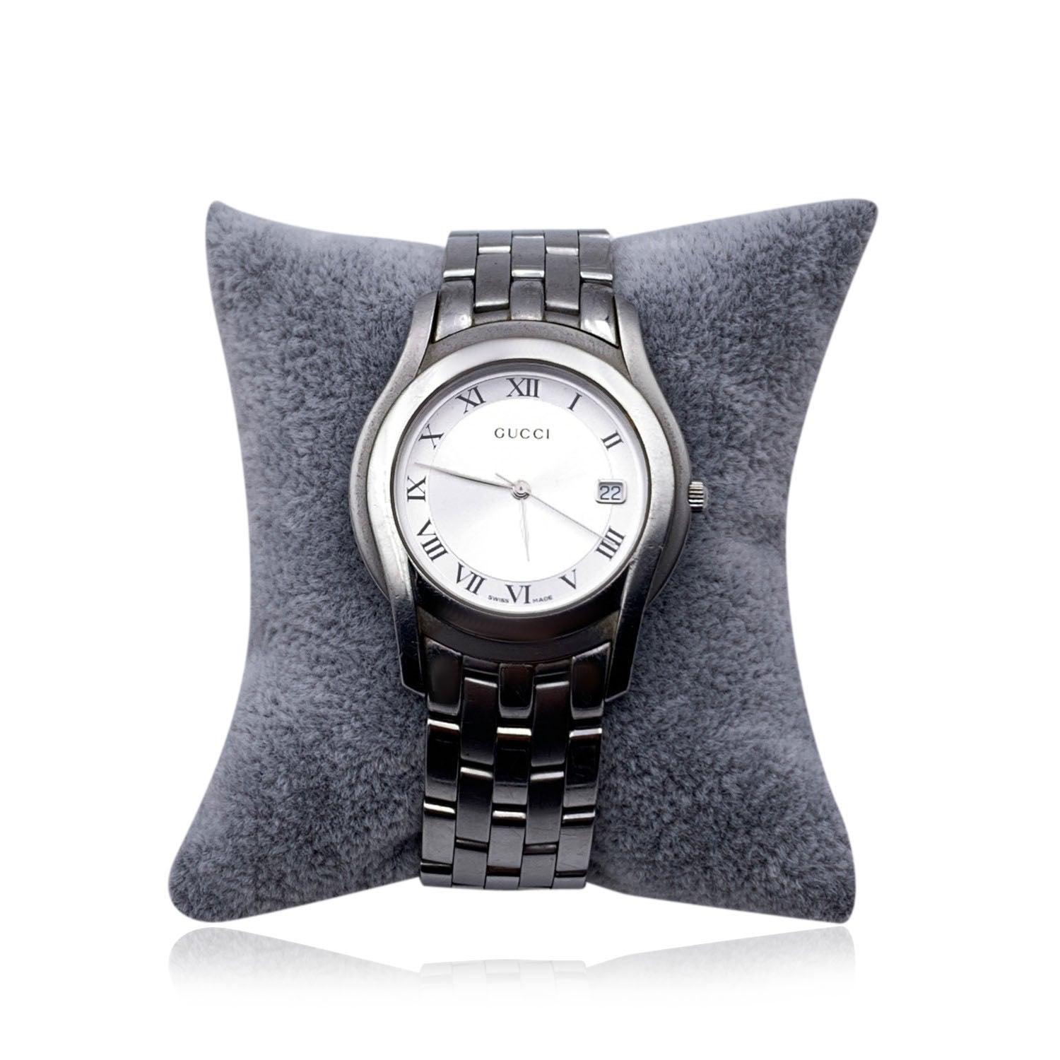 gucci 5500m stainless steel