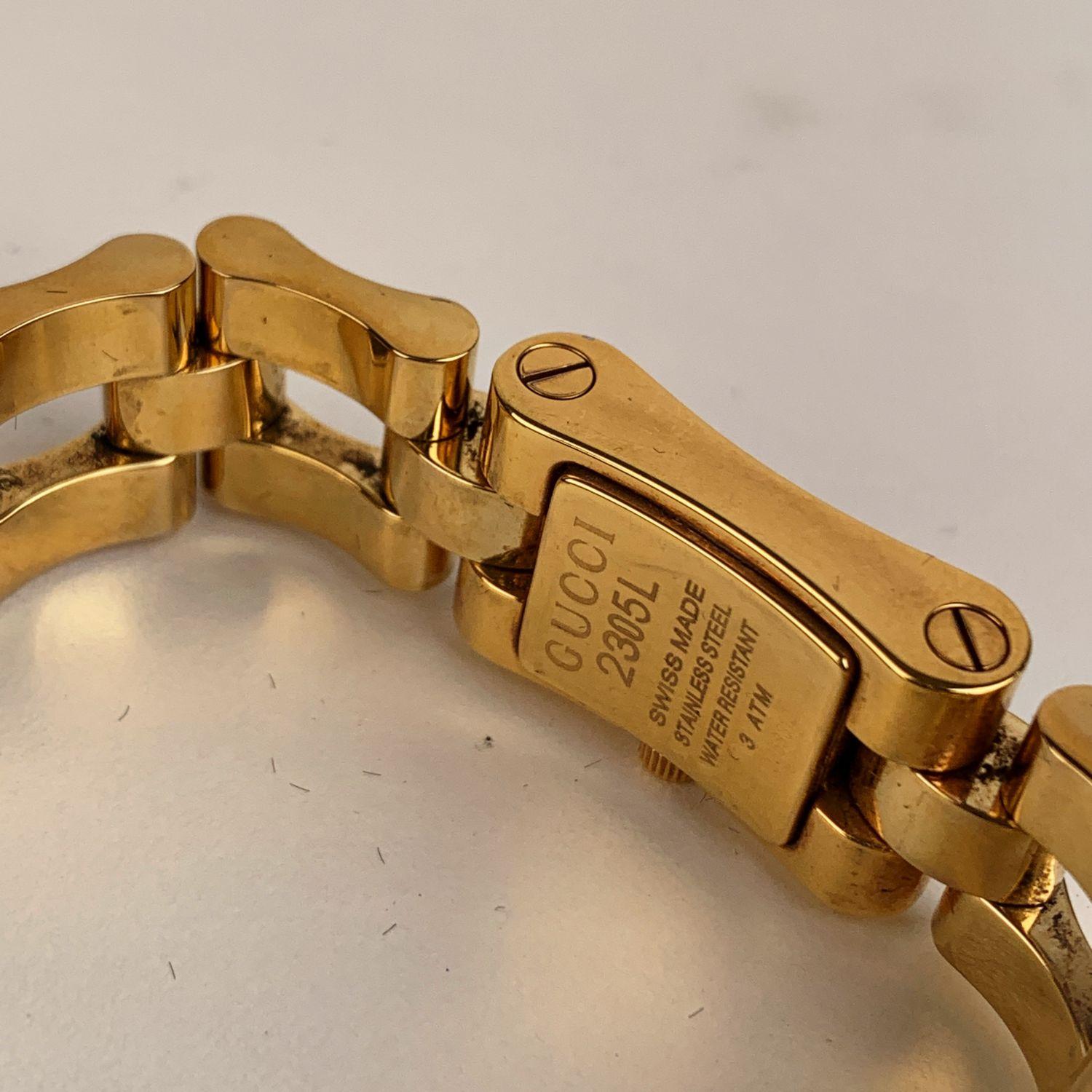 Gucci Stainless Steel Gold Plated Mod 