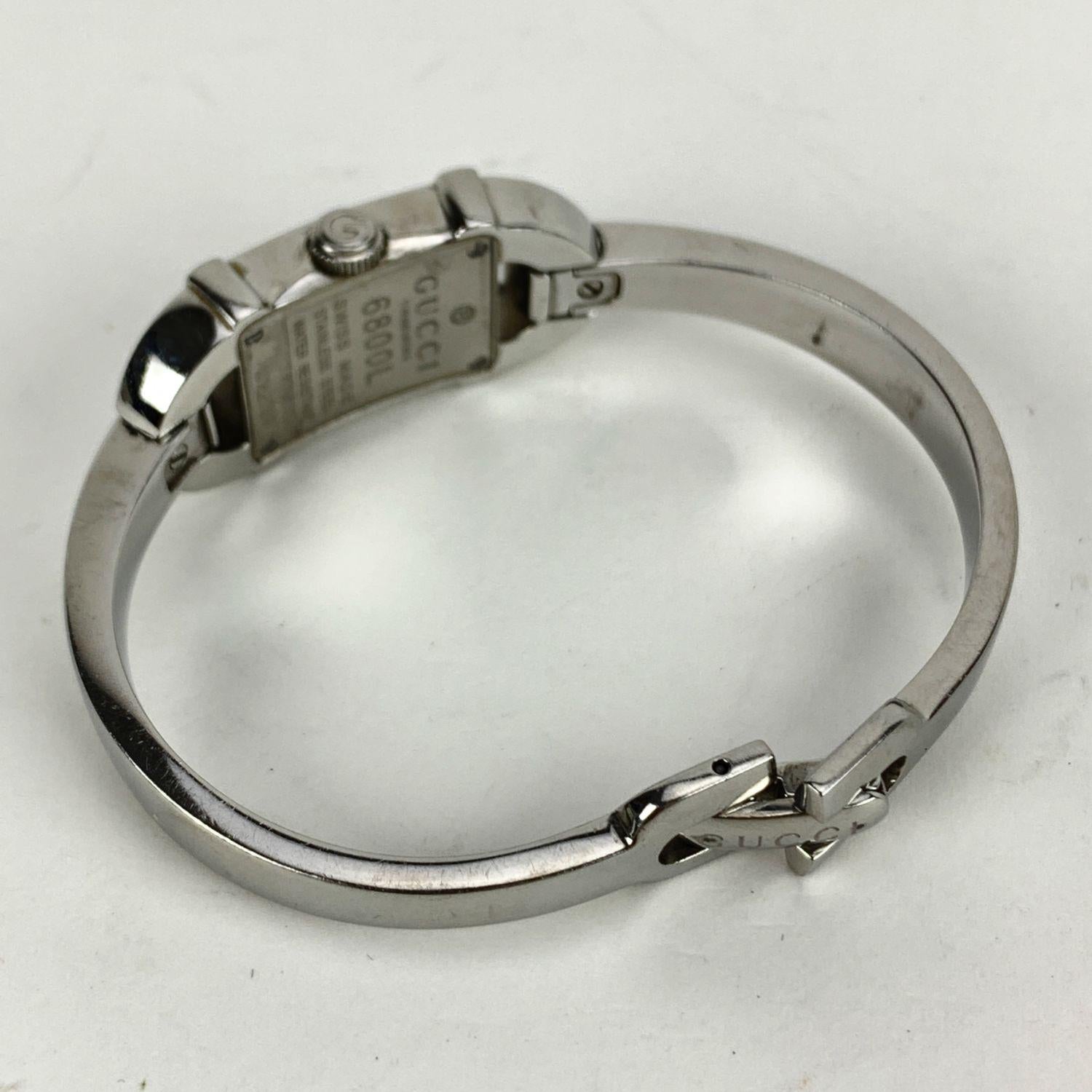 Gucci Stainless Steel Ladies Mod 6800 L Wrist Watch Quartz 1