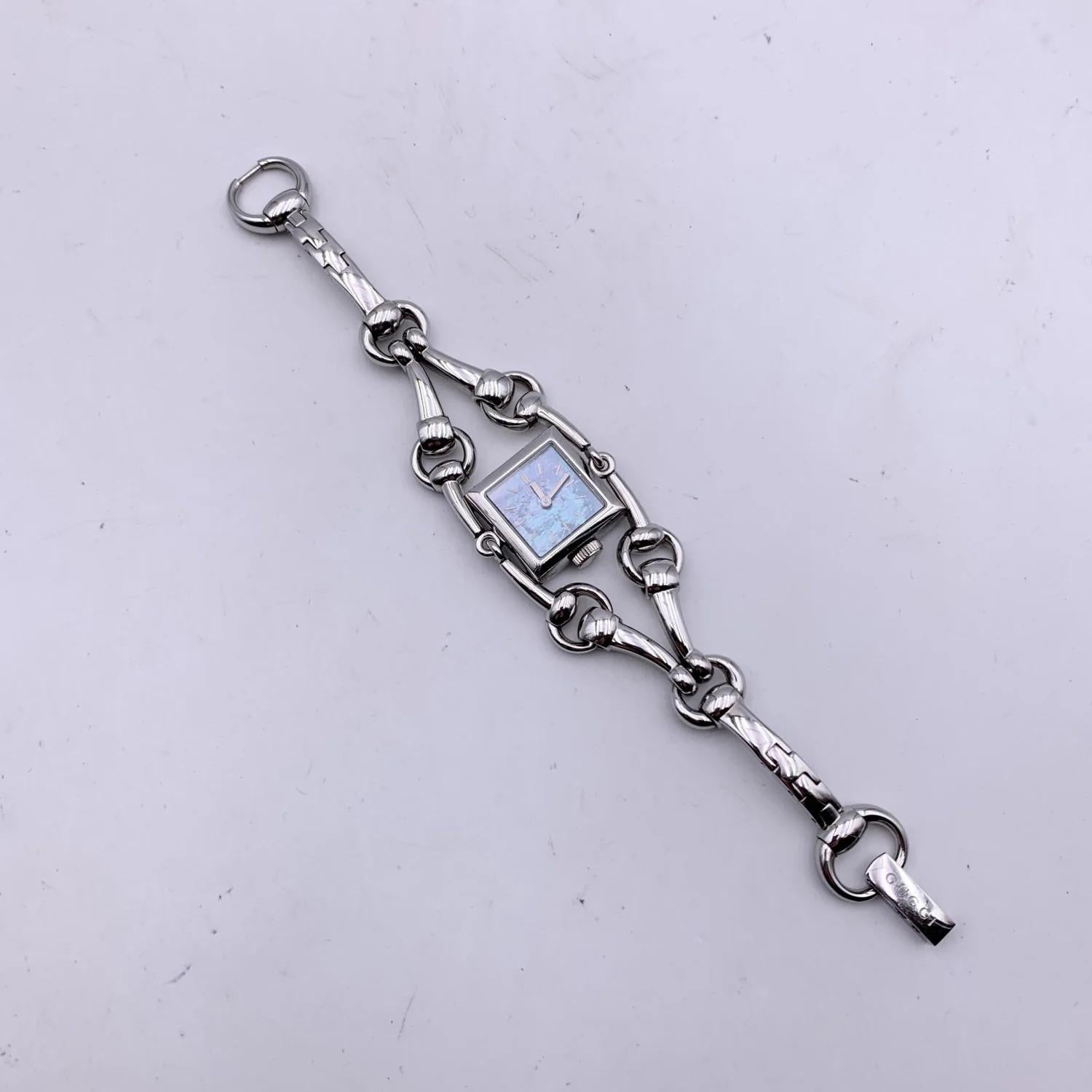 Gucci Stainless Steel Mod 116.5 Signoria Horsebit Wrist Watch 1