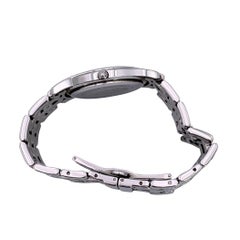 Gucci Stainless Steel Mod 5500 M Watch Black Dial Date Indicator