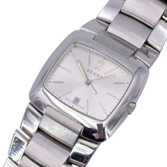 Gucci Stainless Steel Mod 8500 M Wrist Watch Silver Dial