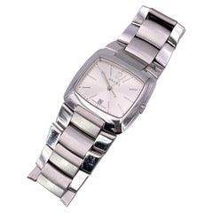 Gucci Stainless Steel Mod 8500 M Wrist Watch Silver Dial