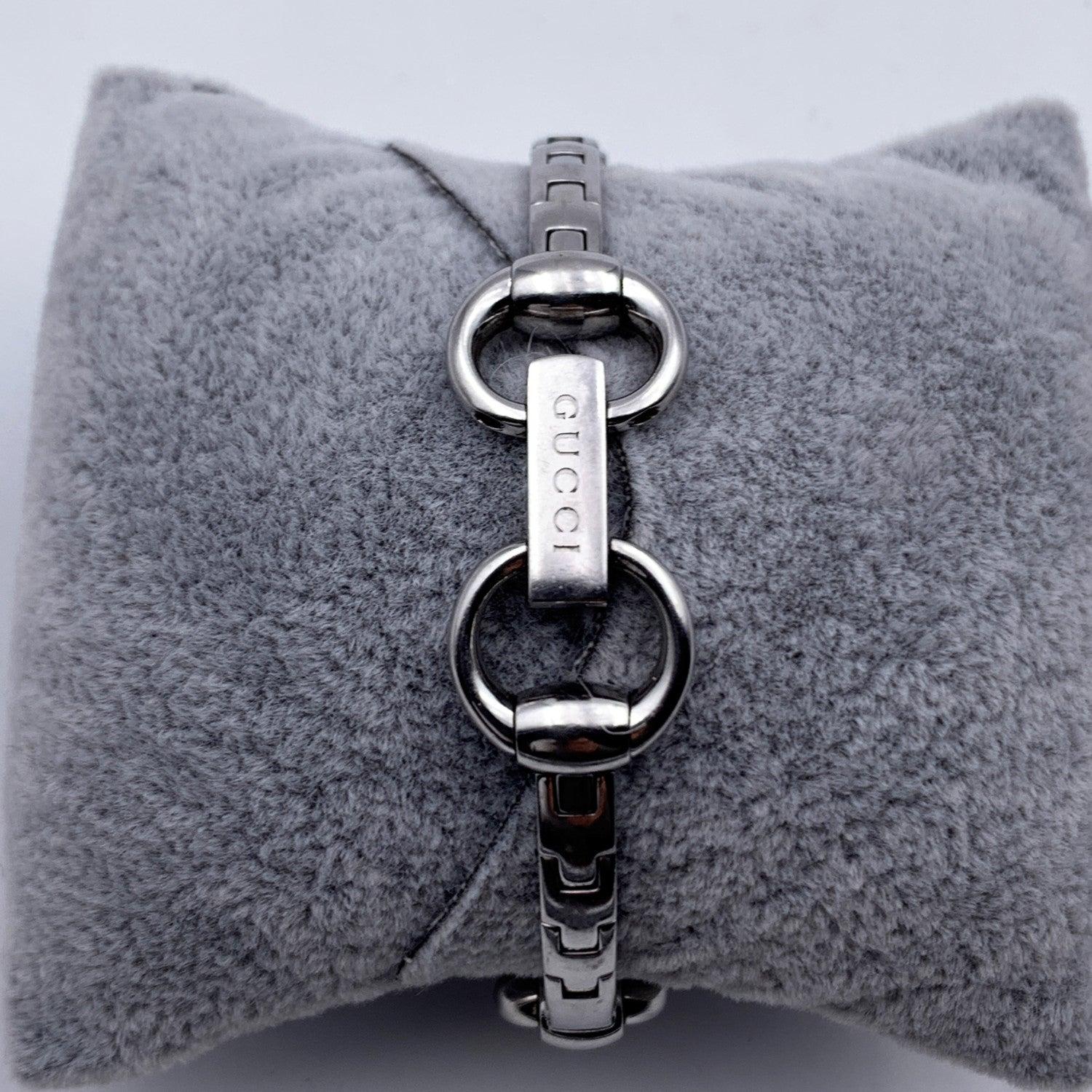 Gucci Stainless Steel Mod Signoria 116.5 Horsebit Wrist Watch 1