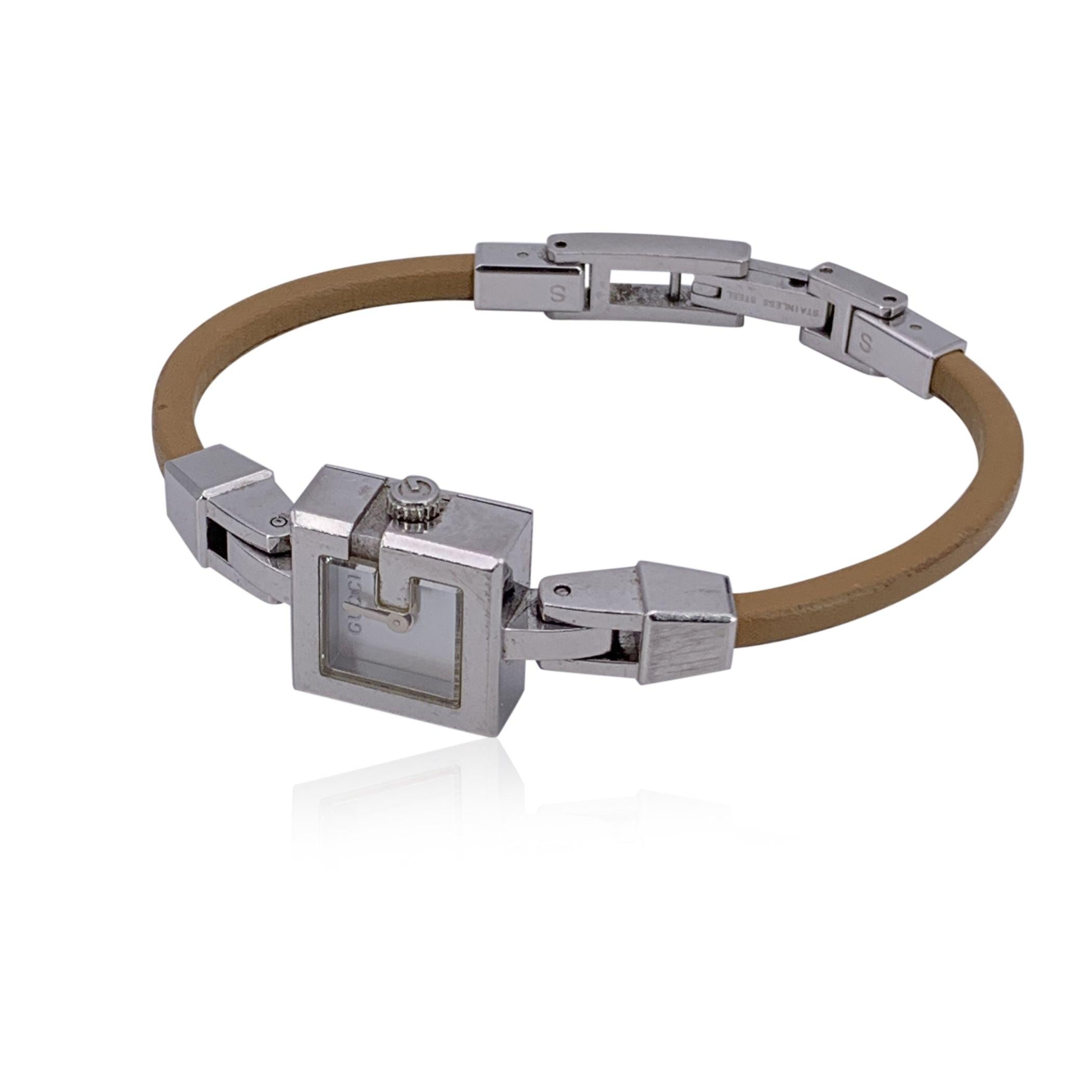 Gucci Reloj de Pulsera G Mujer Acero Inoxidable 102 Esfera Blanca en Excelente estado para la venta en Rome, Rome