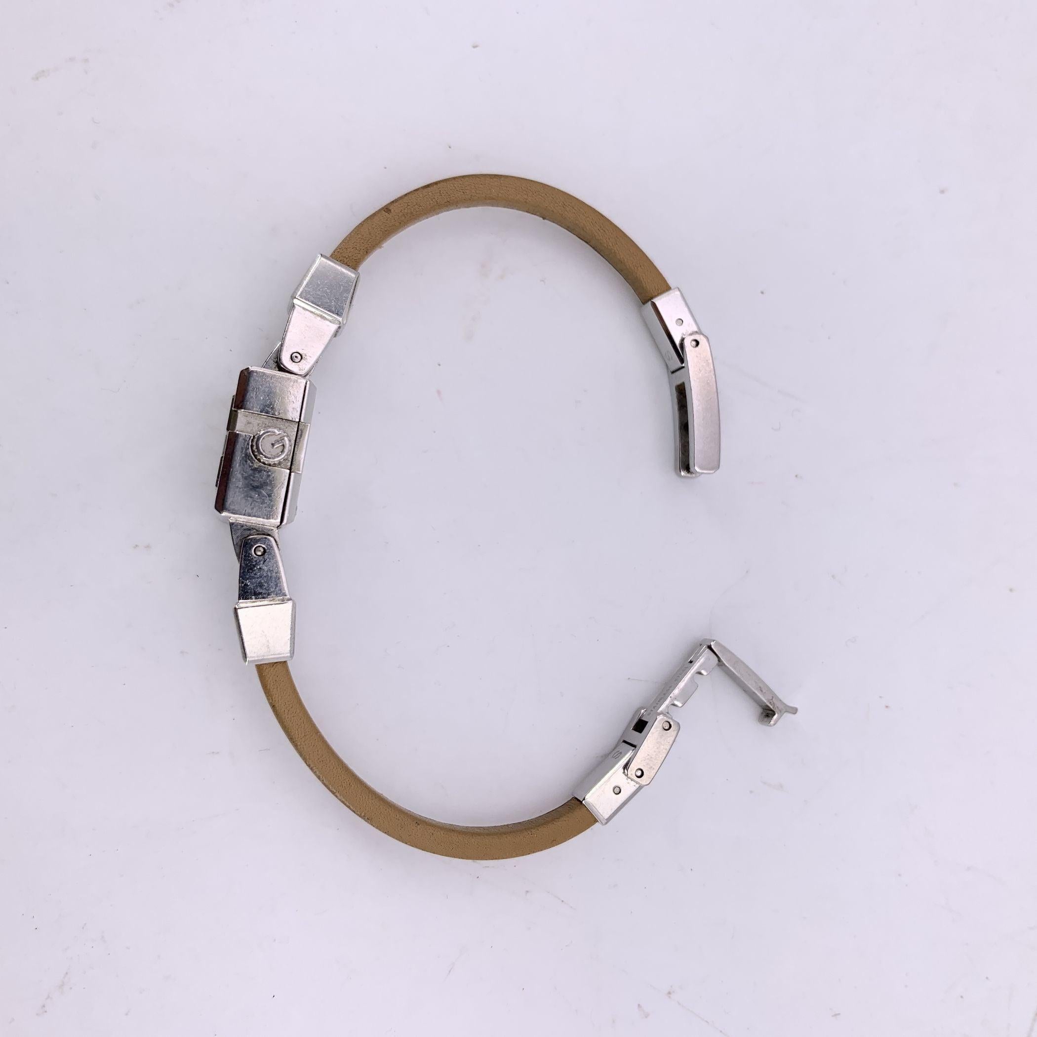 Gucci Reloj de Pulsera G Mujer Acero Inoxidable 102 Esfera Blanca en venta 1
