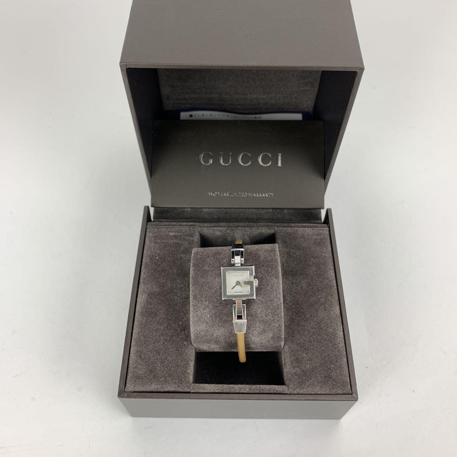 Women's Gucci Stainless Steel Women G Wrist Watch 102 White Dial