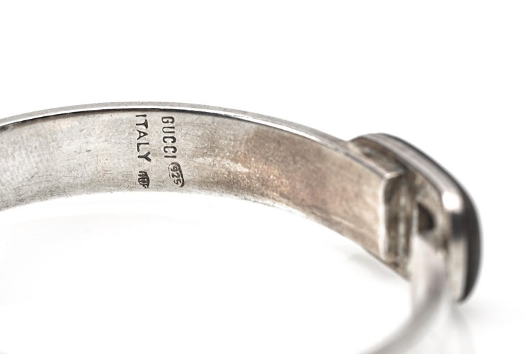 Gucci Sterling Bracelet In Excellent Condition For Sale In New York, NY