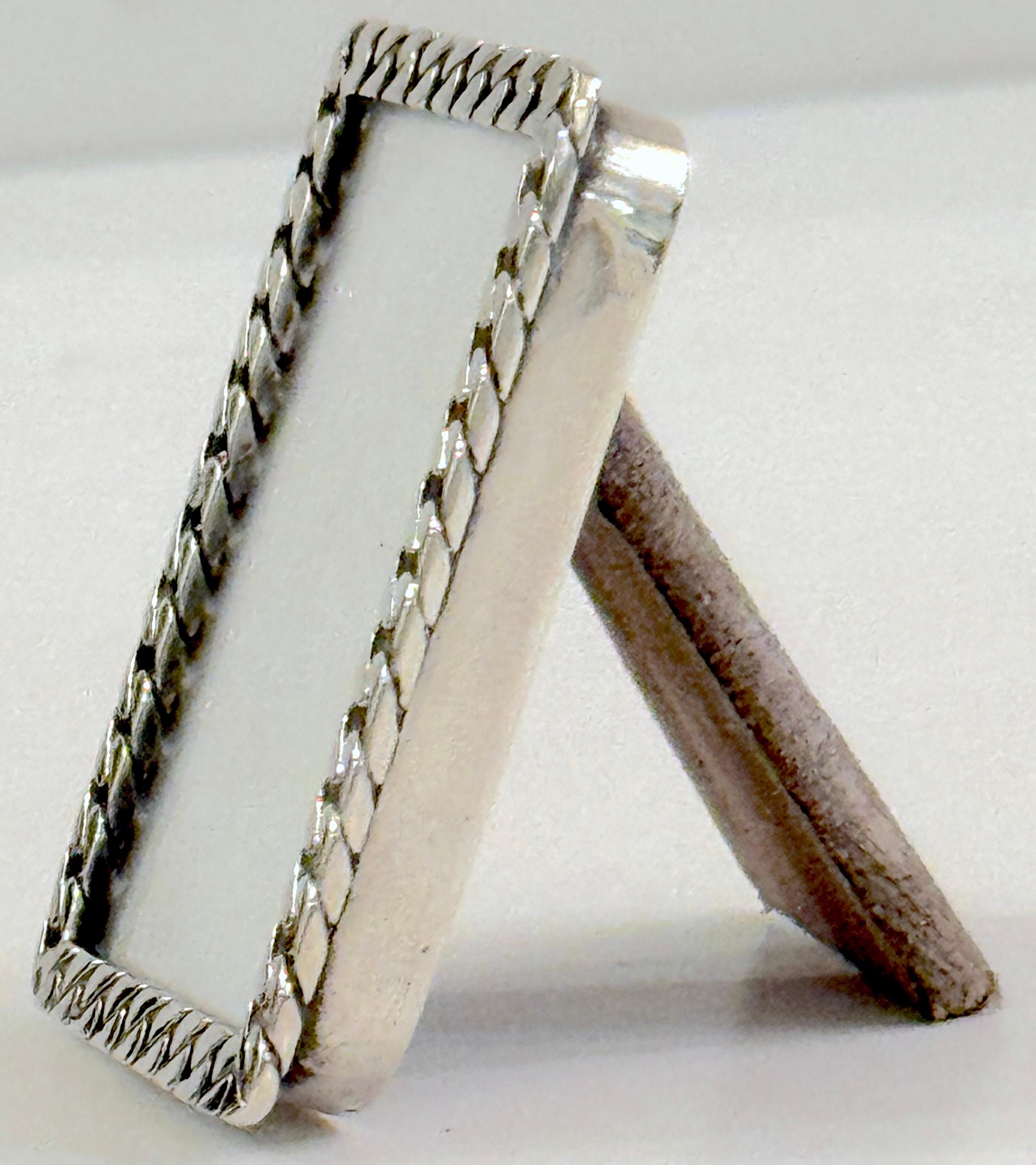 Gucci Bilderrahmen aus Sterling mit Kettengliedern, um 1980 (Italienisch) im Angebot
