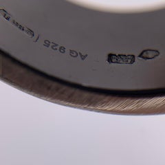 Gucci Sterling Silver 925 Cut Out Logo Band Ring
