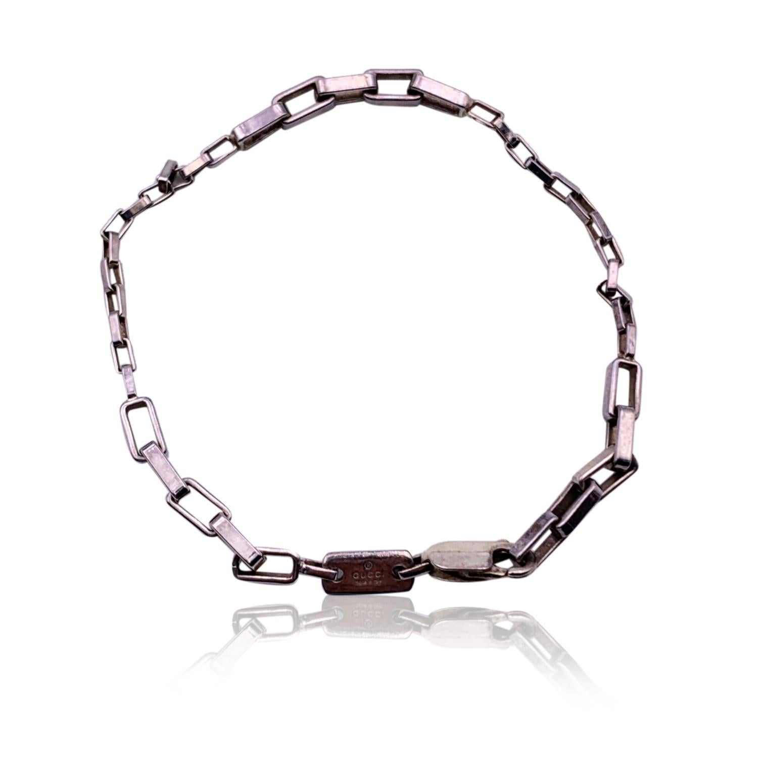 gucci silver link bracelet