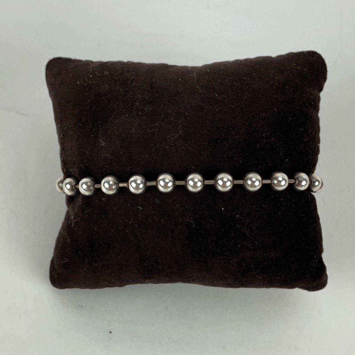 Women's Gucci Sterling Silver 925 Toggle Boule Chain Unisex Bracelet