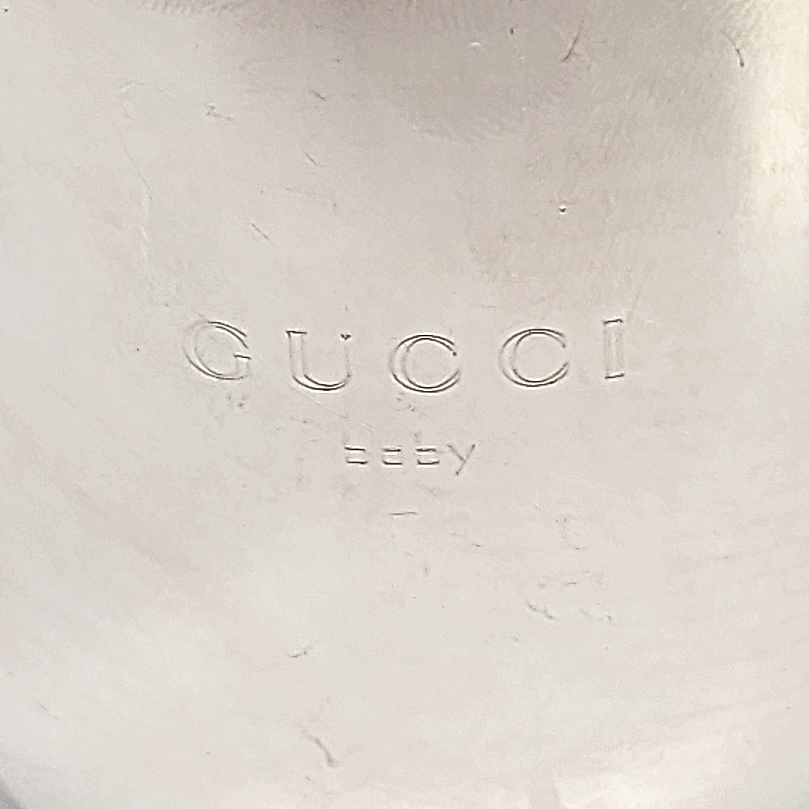 Tasse pour bébé en argent sterling Gucci (A) en vente 6