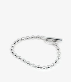 Gucci Sterling Silver Bead Toggle Bracelet