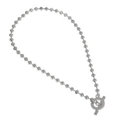 Gucci Collana Boule in argento 925 con perline taglio diamante Taglia M - 15"