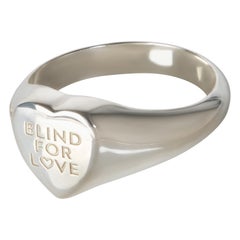 Gucci Sterling Silver Blind For Love Ring