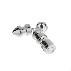 Gucci Sterling Silver Boule G Logo Mismatch Stud Earrings