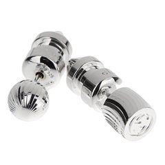 Orecchini a perno in argento Sterling Boule G Logo Mismatch di Gucci