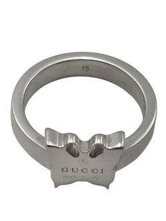 Gucci Sterling Silver Butterfly Ring Size 7 #24740