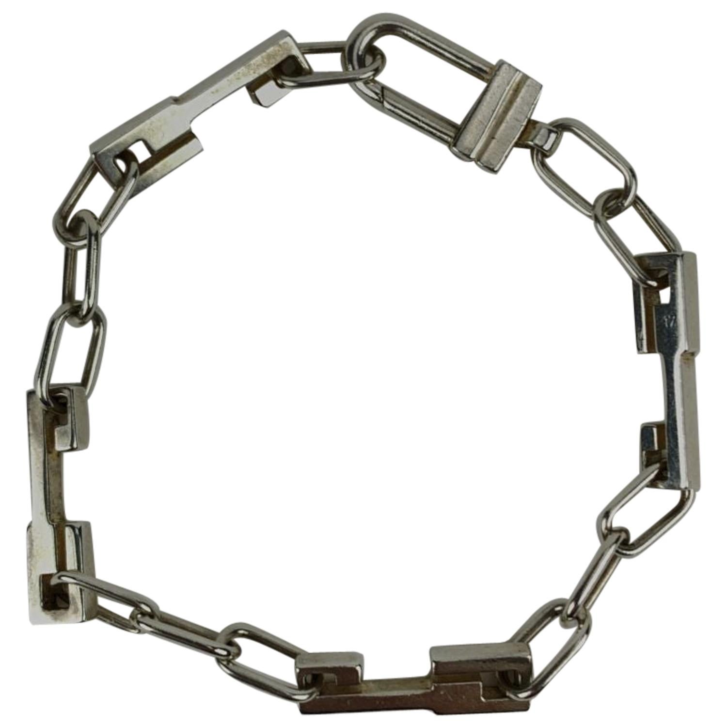 Gucci Sterling Silver Chain Unisex Bracelet