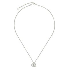 Collar Gucci Marmont GG de plata de ley YBB770724001