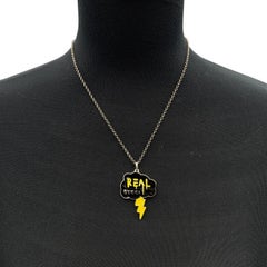 Gucci Sterling Silver Ghost Real Gucci Cloud Pendant Necklace