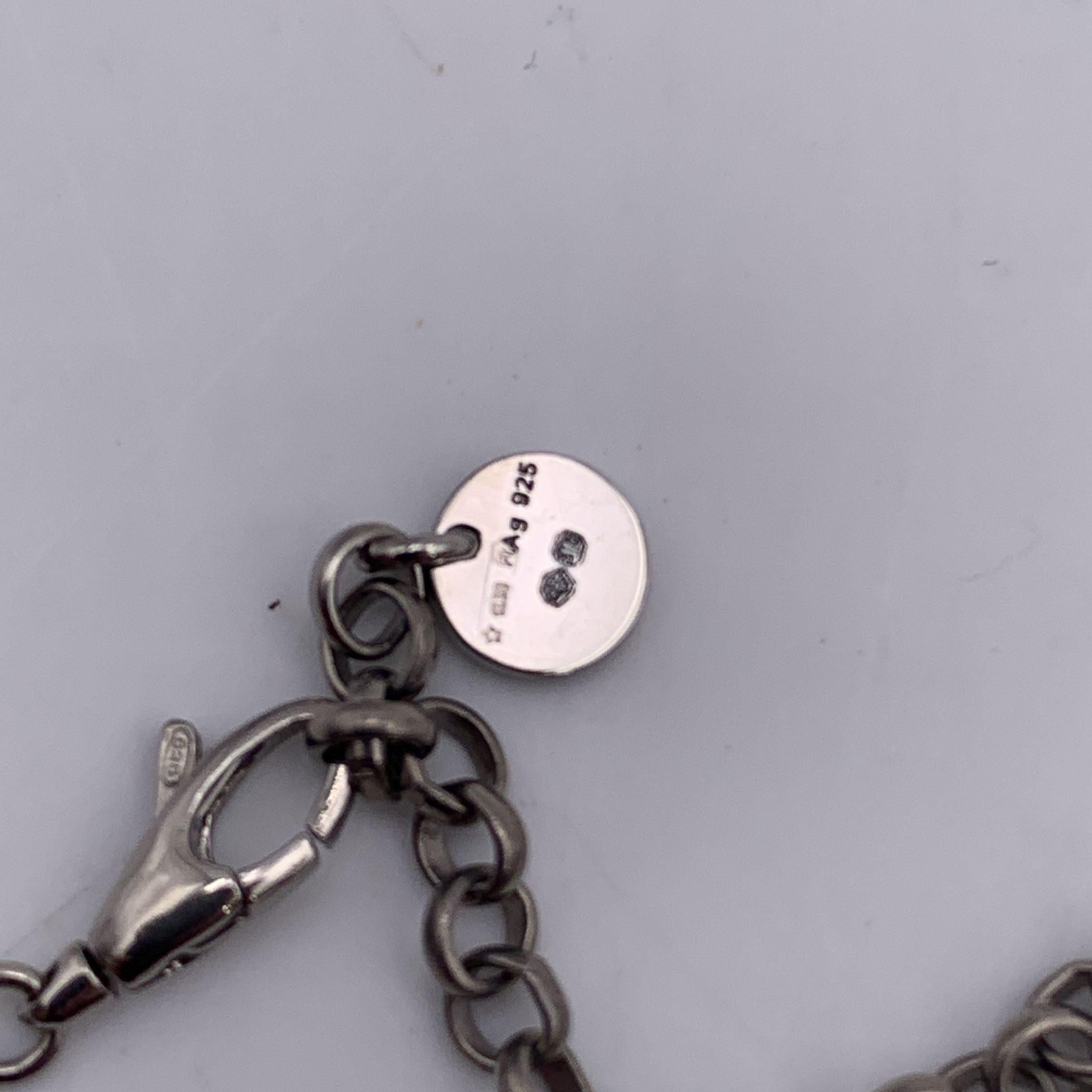 Gucci Sterling Silver GucciGhost Rainbow Pendant Necklace For Sale 3