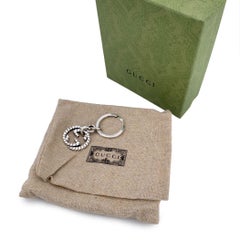 Gucci Sterling Silver Interlocking GG Keyring Key Ring Holder