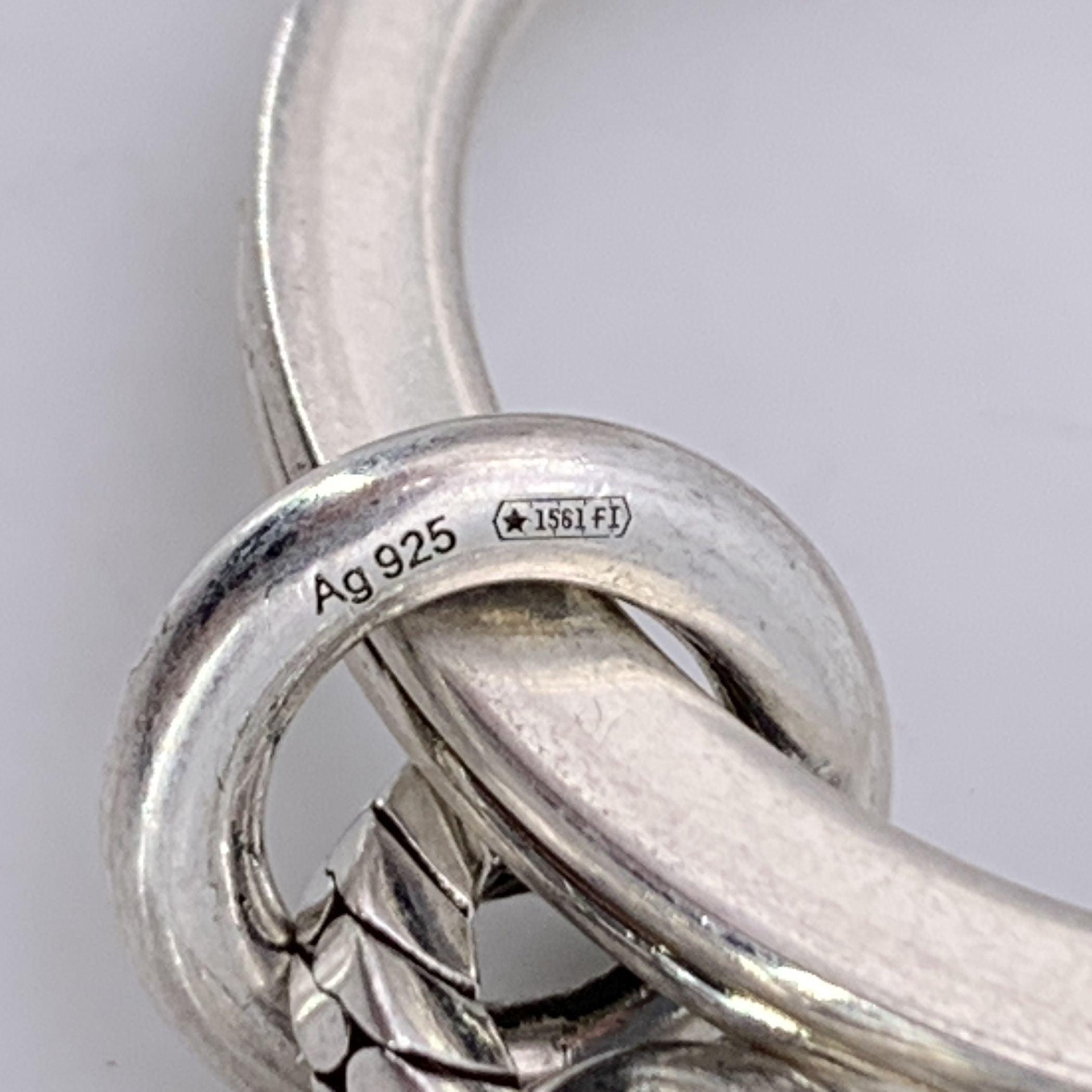 Gucci Sterling Silber Interlocking GG Schlüsselanhänger Schlüsselringhalter im Angebot 1