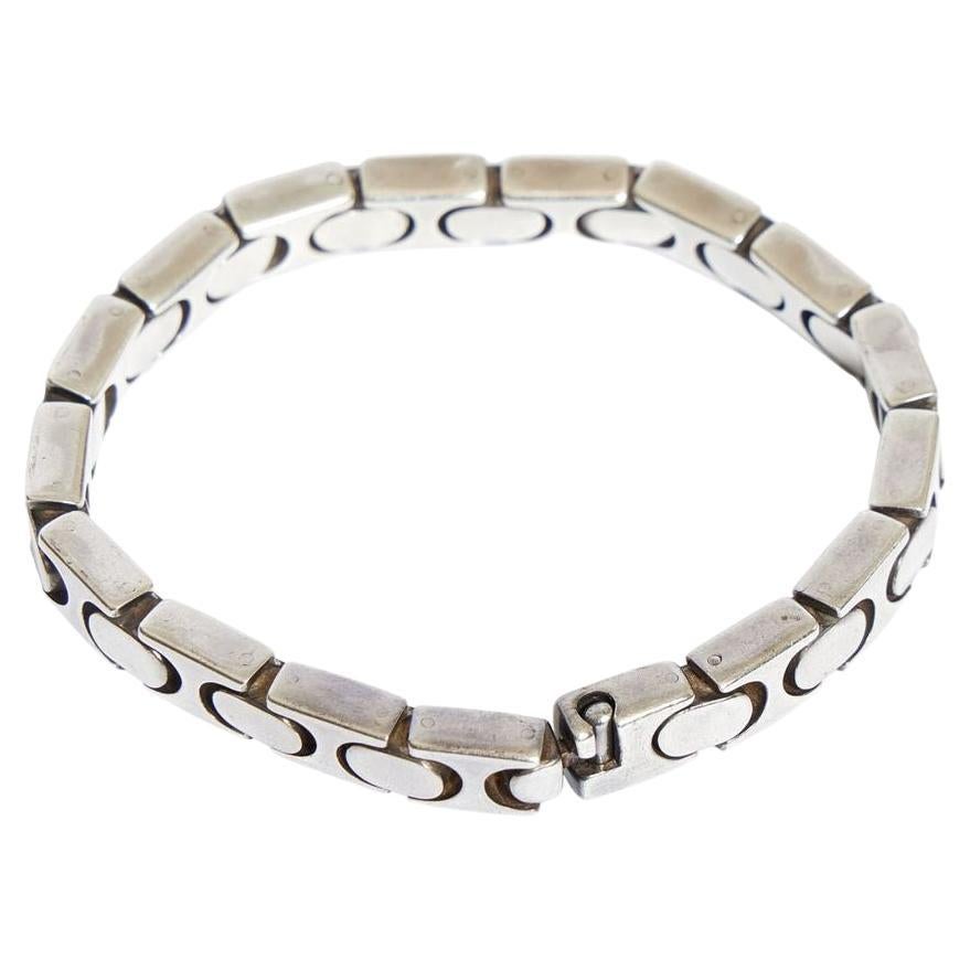 Gucci Sterling Silver Link Bracelet For Sale