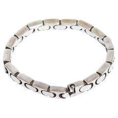 Vintage Gucci Sterling Silver Link Bracelet