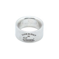 Gucci Sterling Silver Logo Ring