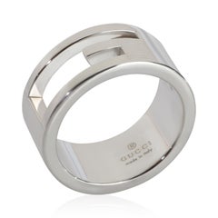 A. Silver di Gucci Anello G a taglio stretto