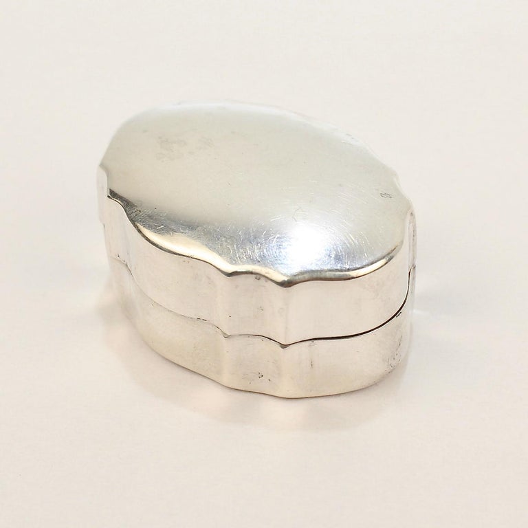 Gucci Sterling Silver Pill Box from the Mario Buatta Collection at 1stDibs