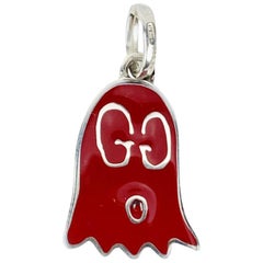 Gucci Sterling Silver Red Ghost Real Gucci Pendant Never Worn