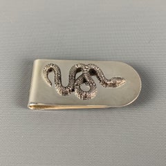 GUCCI Sterling Silver Snake Motif Money Clip