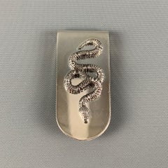 GUCCI Sterling Silver Snake Motif Money Clip