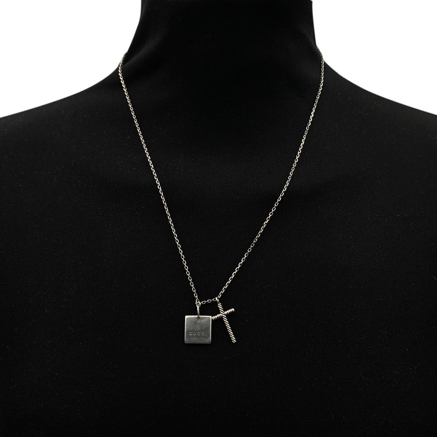 gucci square necklace