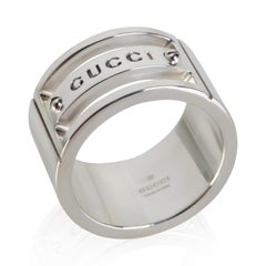 Gucci Sterling Silver Wide Ring