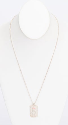 Gucci Sterling Teddy Bear Necklace