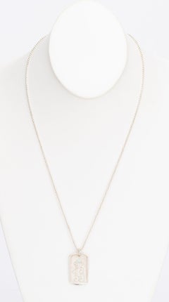 Gucci Sterling Teddy Bear Necklace