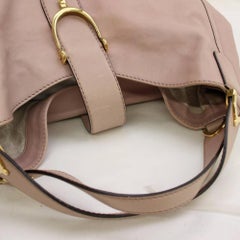 Gucci Stirrup Brocade Hobo 867302 Pink Leather Shoulder Bag