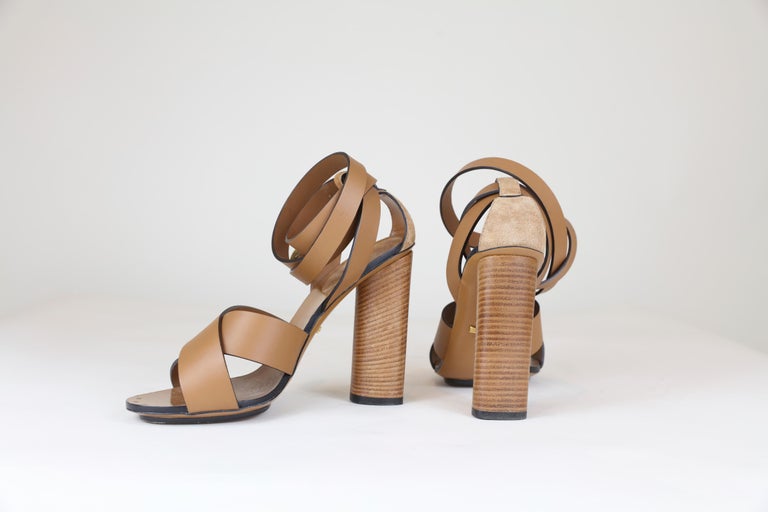 gucci stacked heel