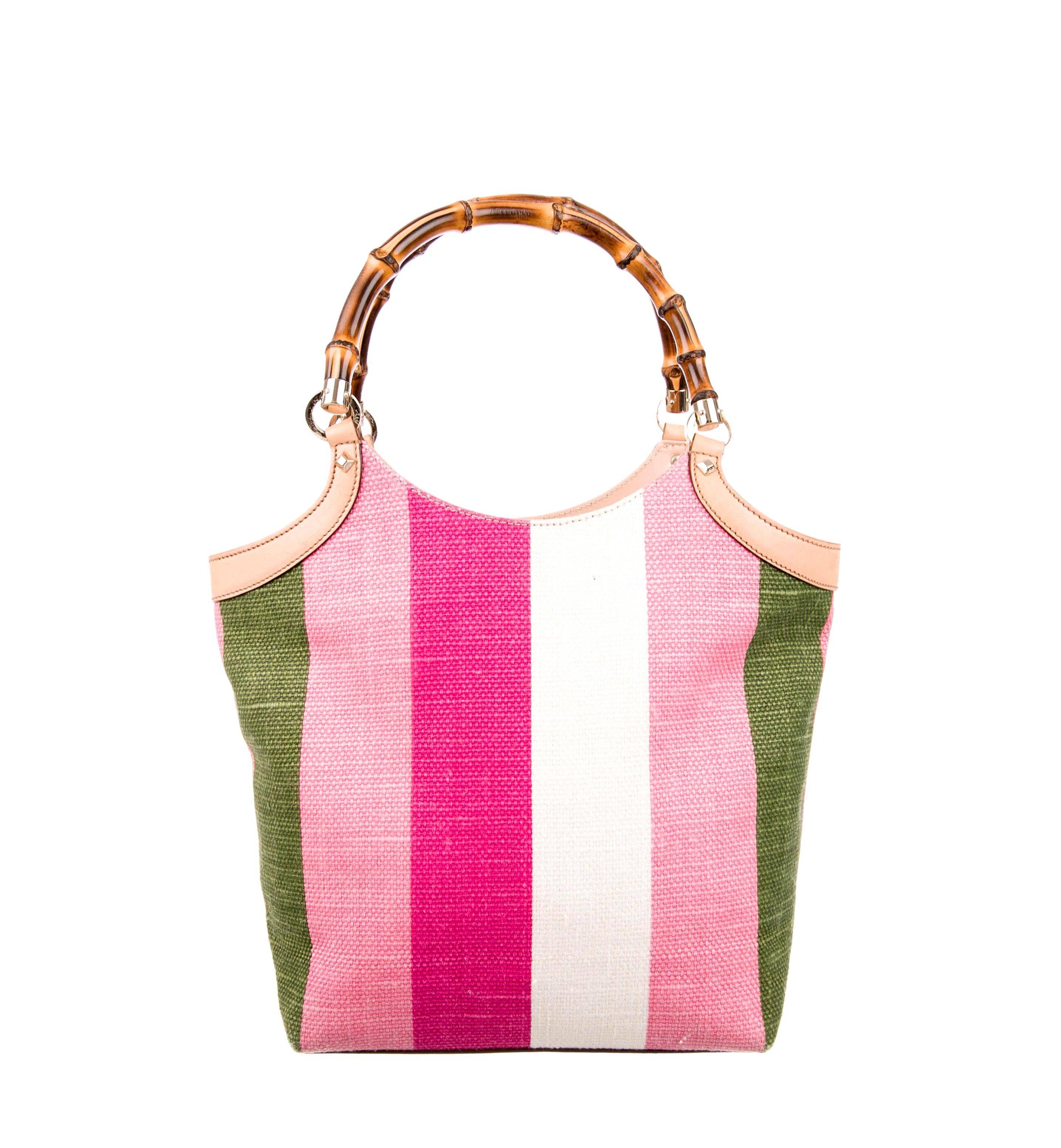 striped purse