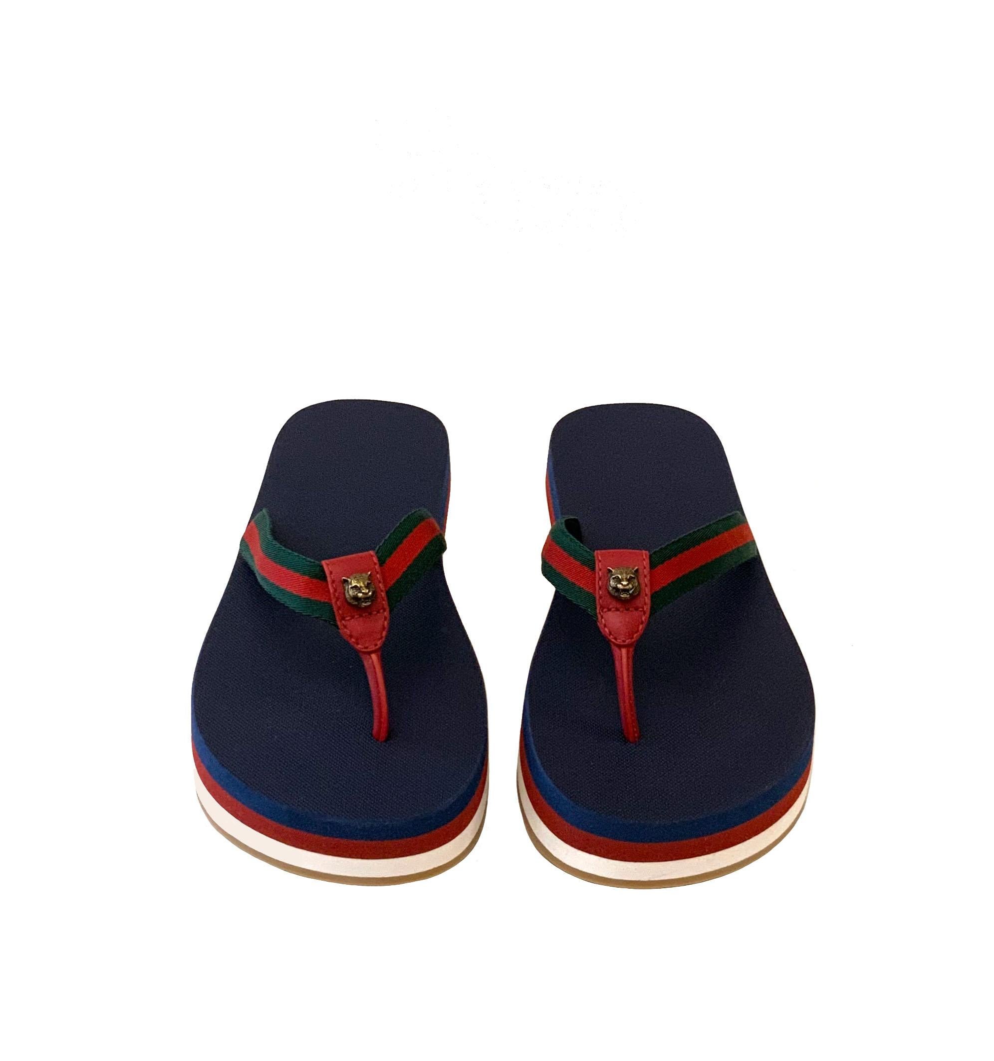 gucci colorful platform sandals