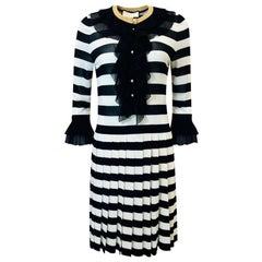 Used Gucci Striped Dress with 'GG' Pearl Buttons