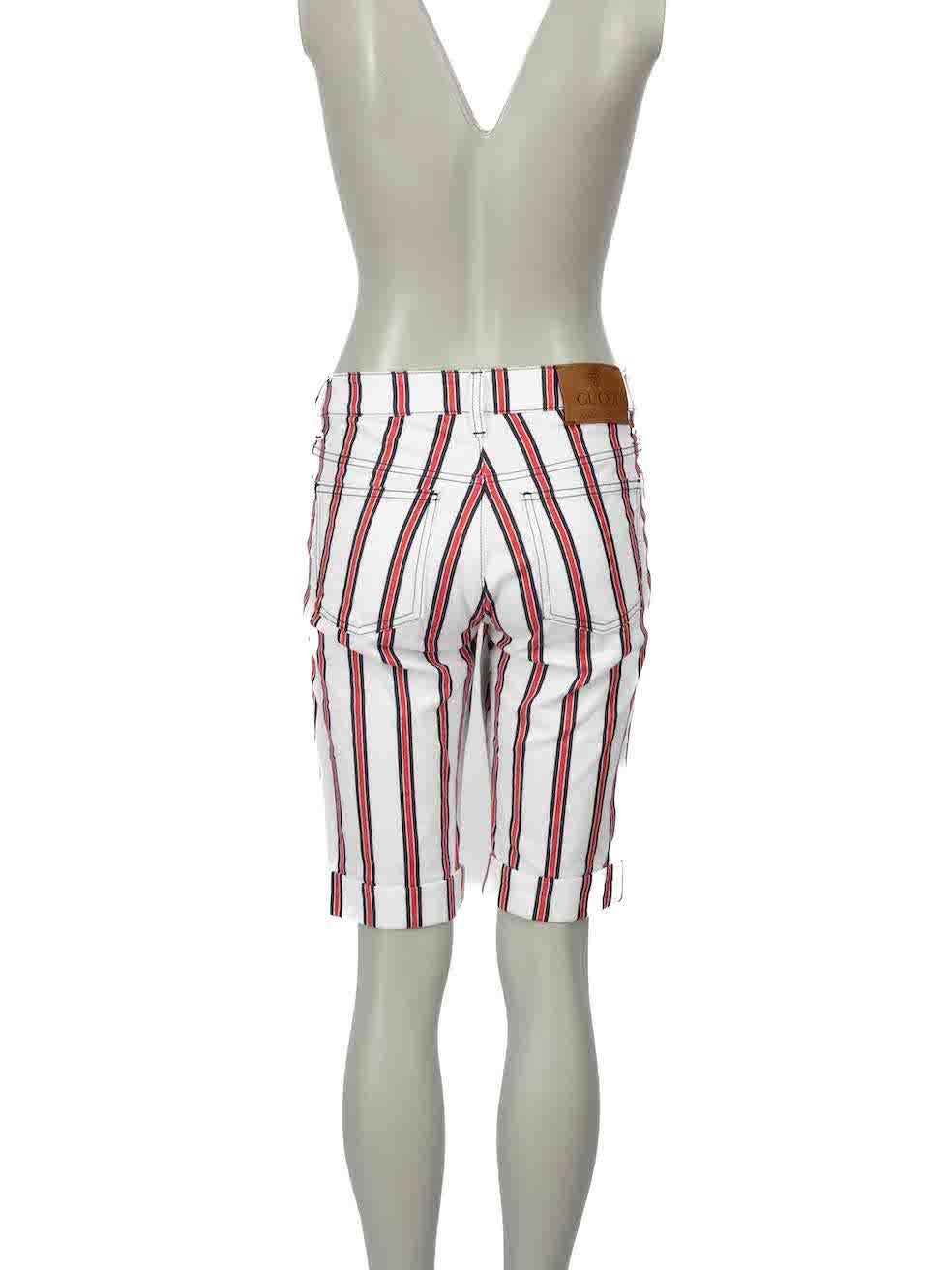 Gucci Striped Knee Length Shorts Size L In Good Condition For Sale In London, GB