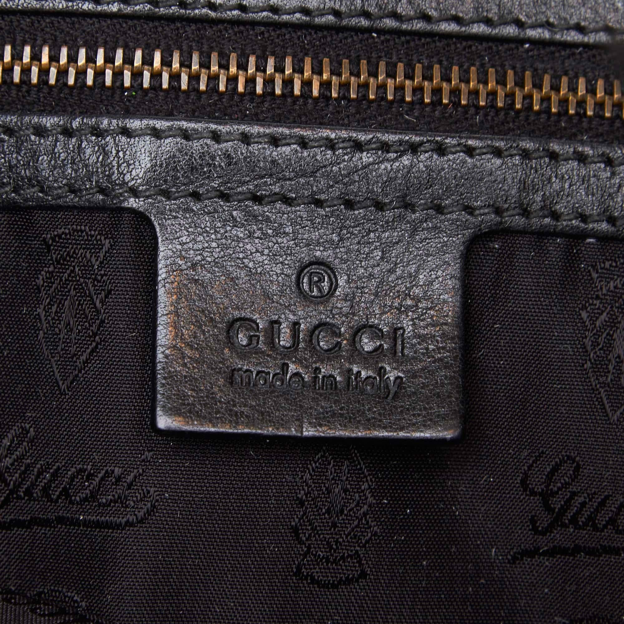Gucci Studded Leather Babouska Fringe Satchel 1