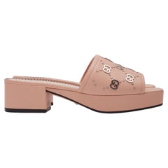 Gucci parfaites sandales à plateforme rose 40 mm EU 37,5