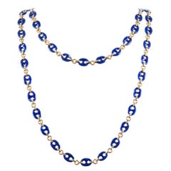 Vintage “Gucci Style” Enamel Link Chain